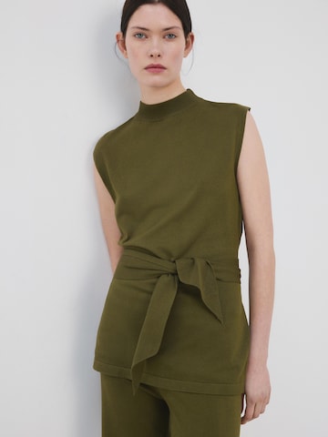 MANGO Pulóver 'OSTRICH' - zöld: elől