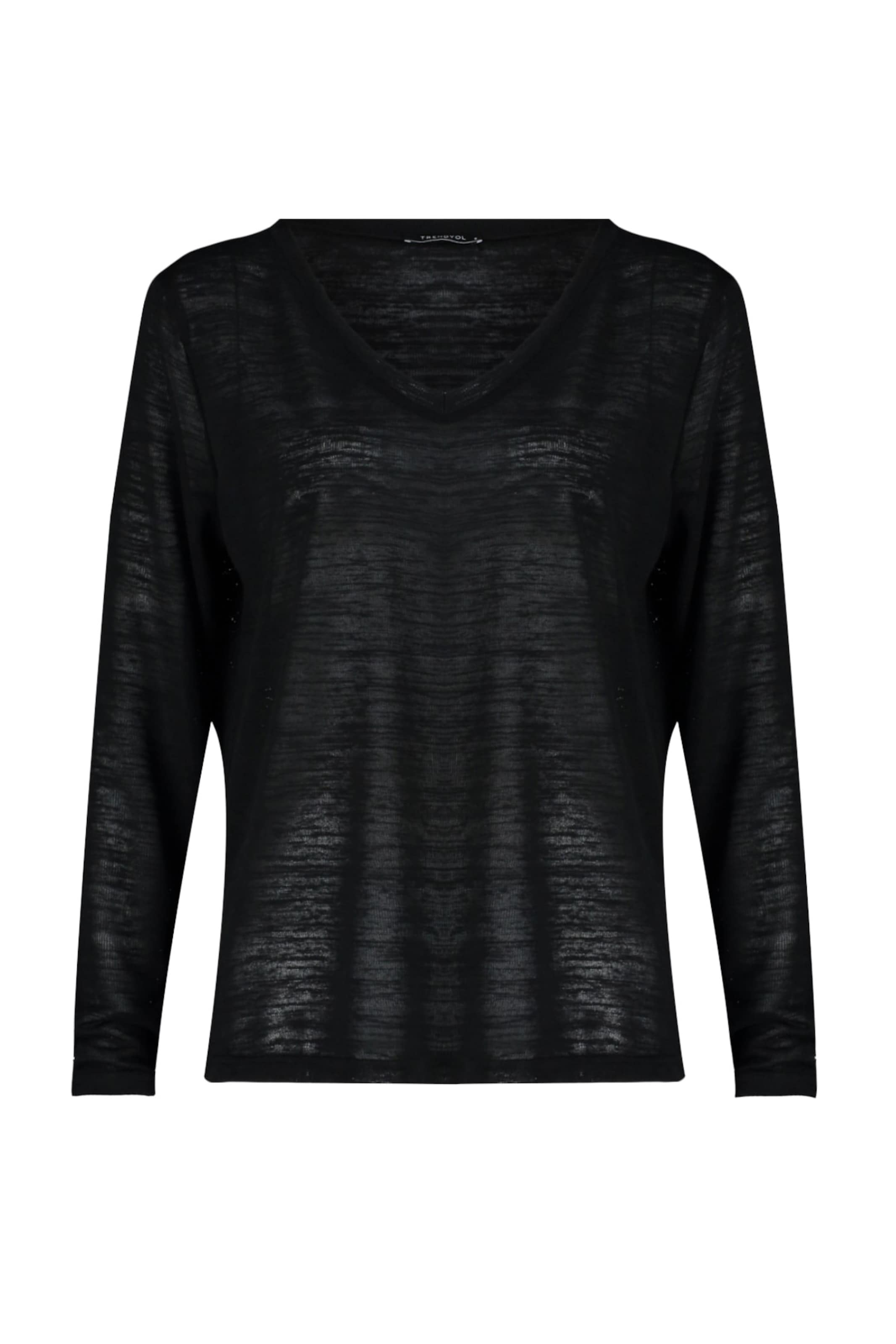 Trendyol - Camiseta en negro: frente
