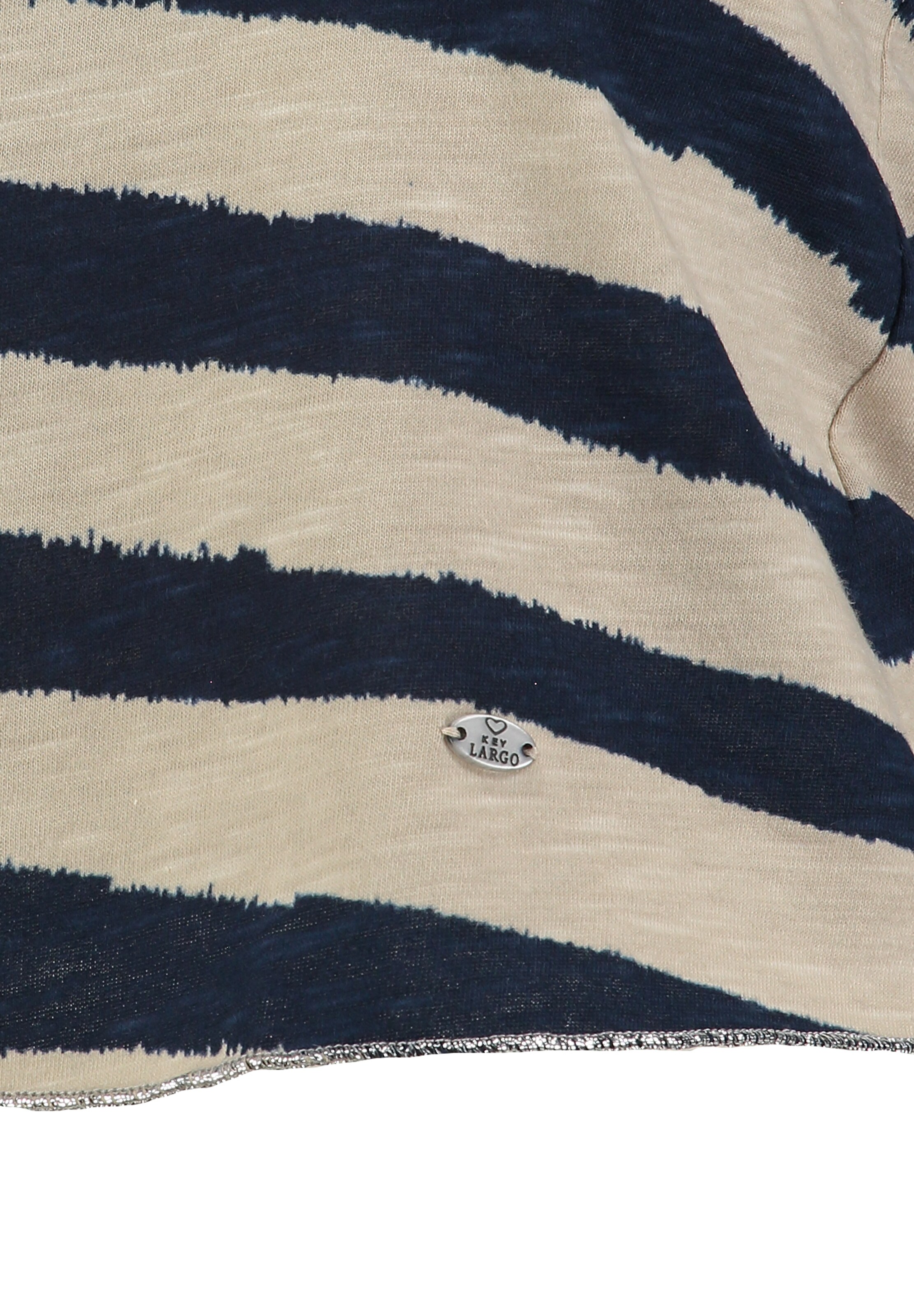 T-shirt 'Happiness' Key Largo en beige