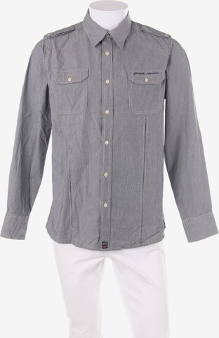 GARCIA Button Up Shirt in M in Grey: front