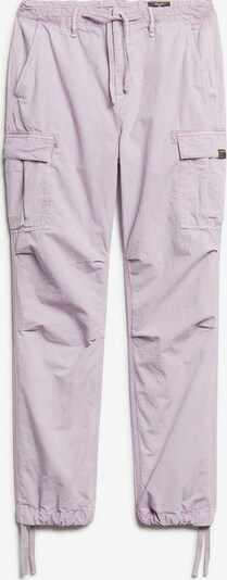 Superdry Pantalon cargo en violet clair, Vue avec produit