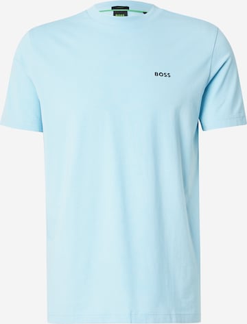 T-Shirt BOSS en bleu : devant