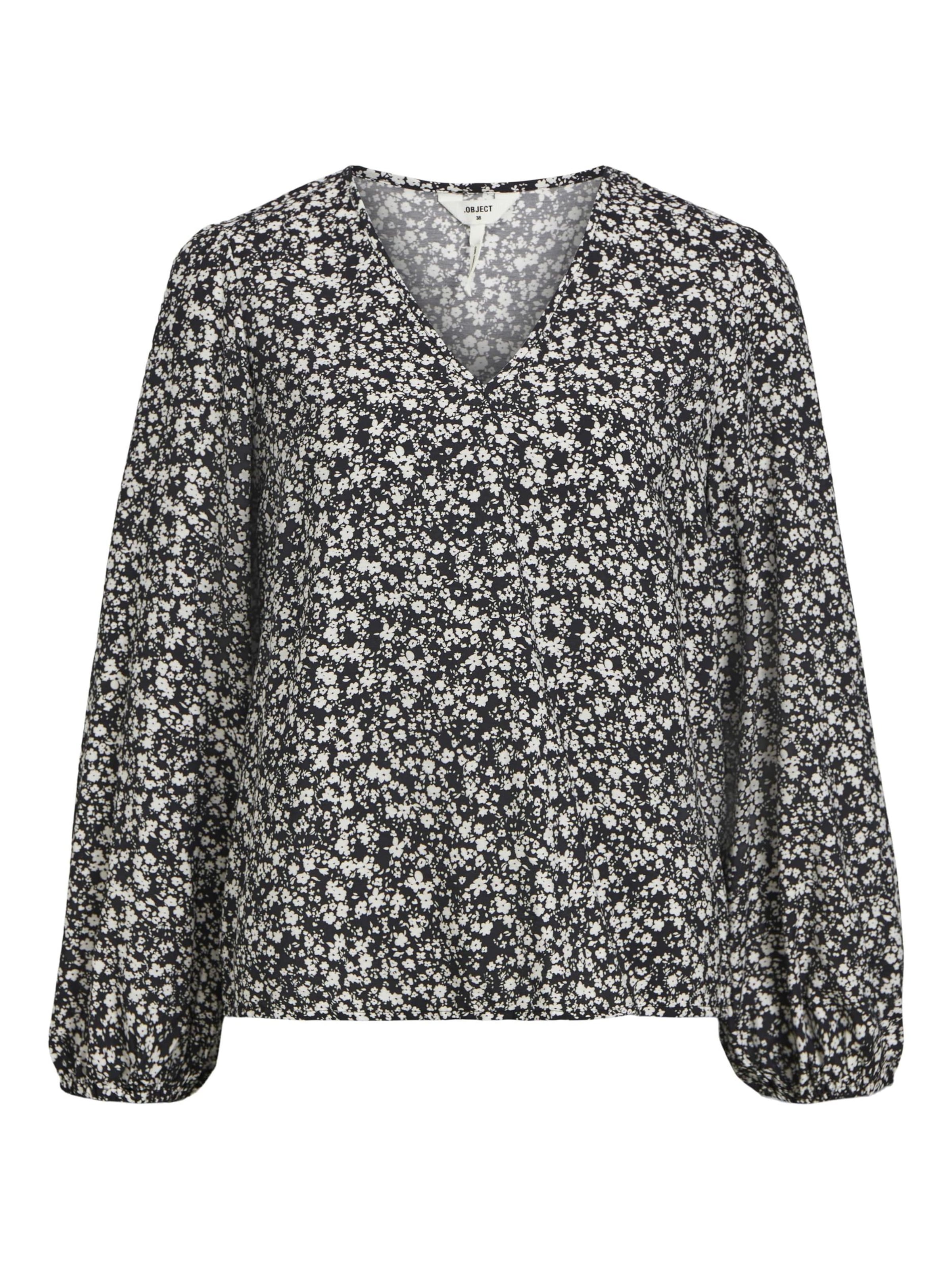 Chemisier 'Leonora' OBJECT en noir : devant