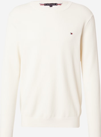 smėlio TOMMY HILFIGER Megztinis 'ESSENTIAL': priekis