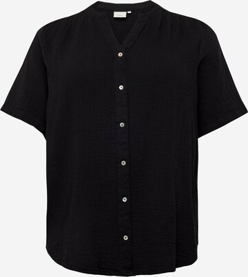 ONLY Carmakoma Bluse 'THYRA ' in Schwarz: predná strana