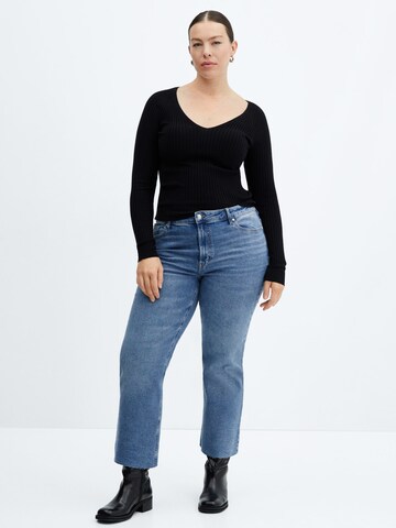 MANGO Flared Jeans 'Sienna' in Blauw