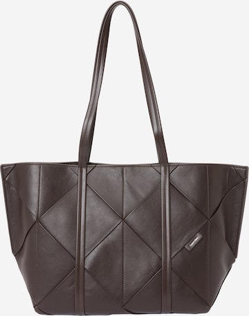 Calvin Klein Shopper táska - barna: elől