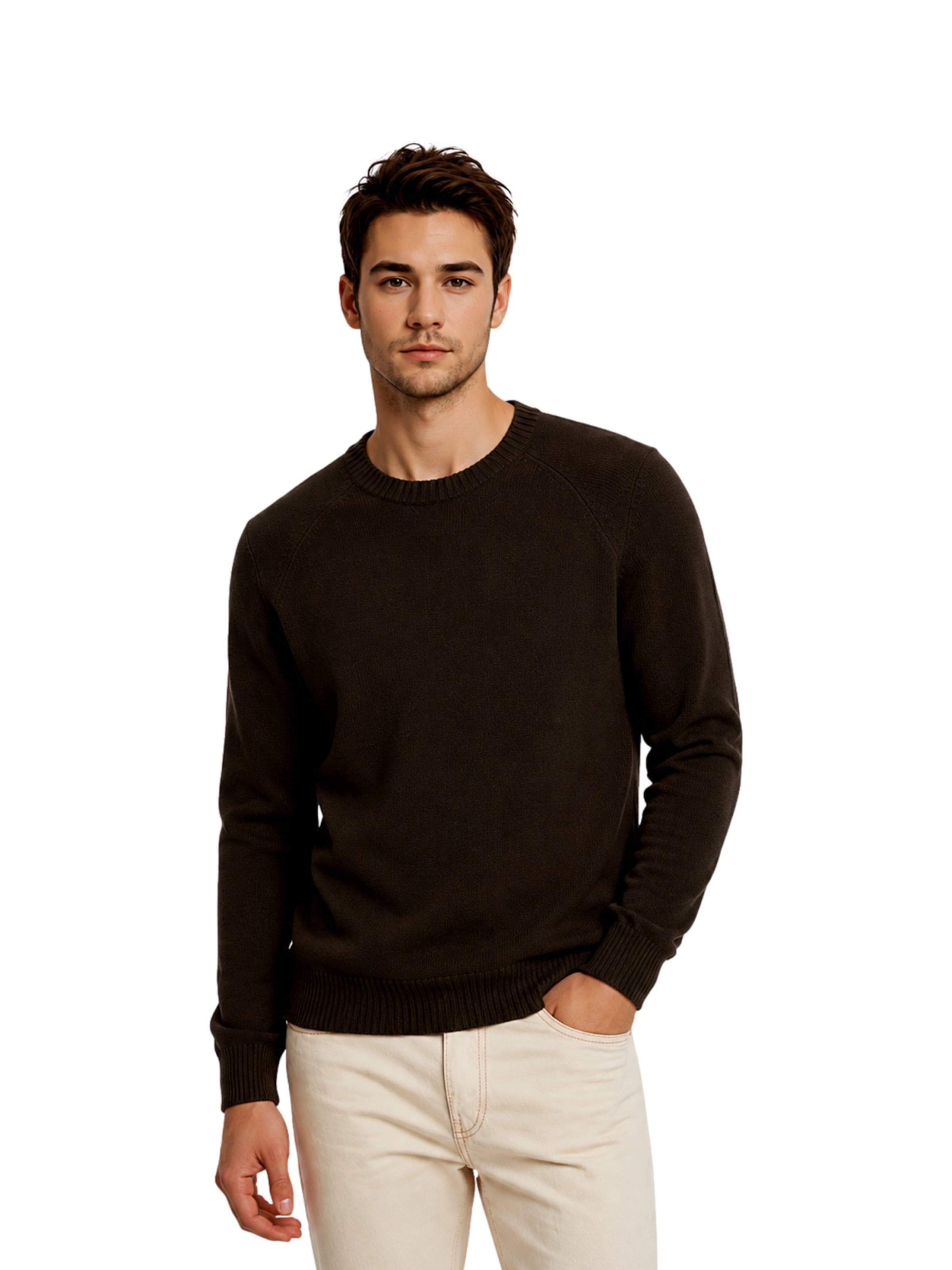 Only & Sons - Pullover 'ONSEJNAR' em castanho: frente