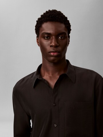 Coupe regular Chemise Calvin Klein en noir