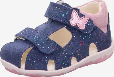 SUPERFIT Sandals 'Fanni' in Navy / Yellow / Green / Dusky pink / Red, Item view
