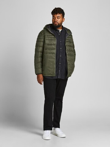 Jack & Jones Plus - Chaqueta de entretiempo en verde