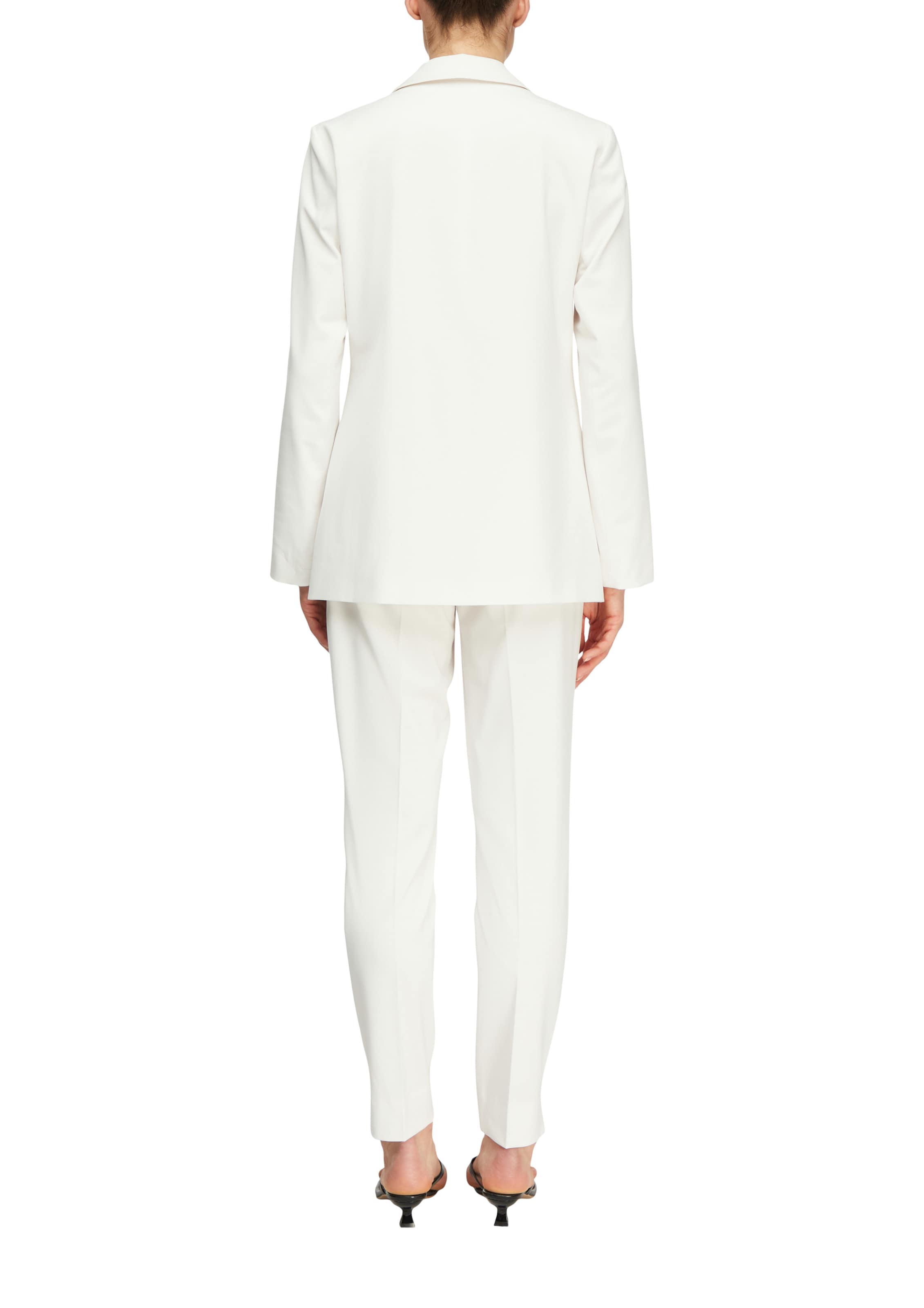 Slimfit Pantaloni con piega frontale di COMMA in bianco