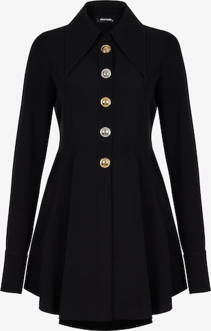 NOCTURNE Shirt Dress in Black: front