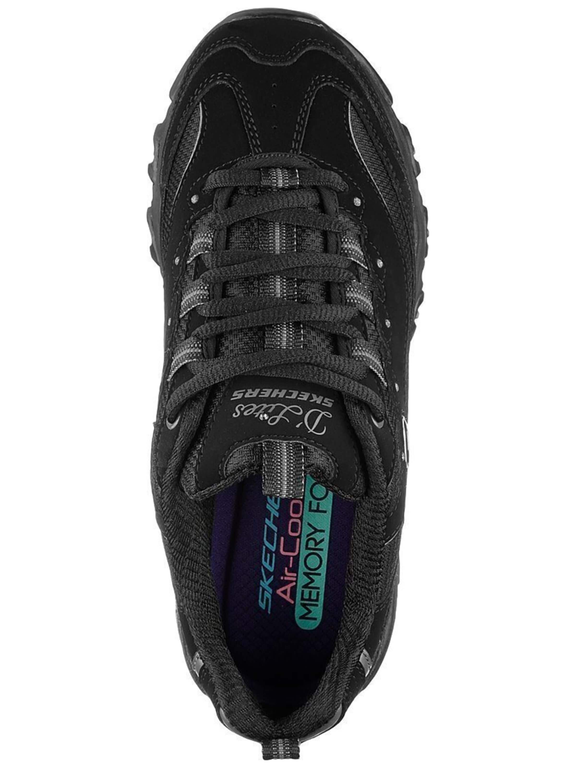 SKECHERS Sportschoen 'D'Lites Biggest Fan' in Zwart