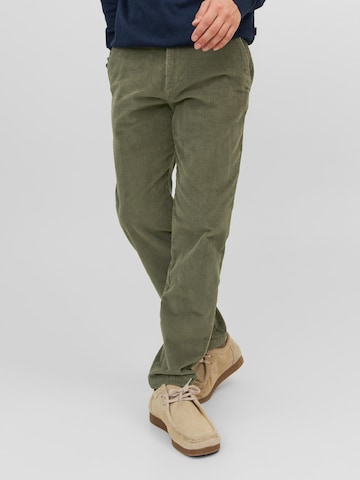 JACK & JONES Regular Chino Pants 'Ace Harvey' in Green: front