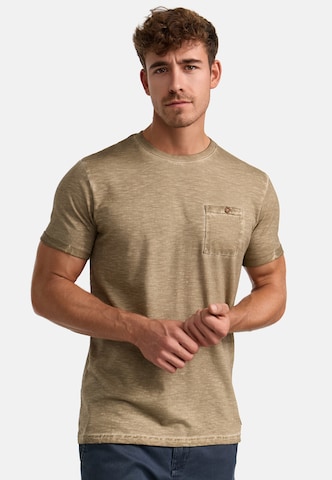 INDICODE JEANS Shirt in Beige: voorkant