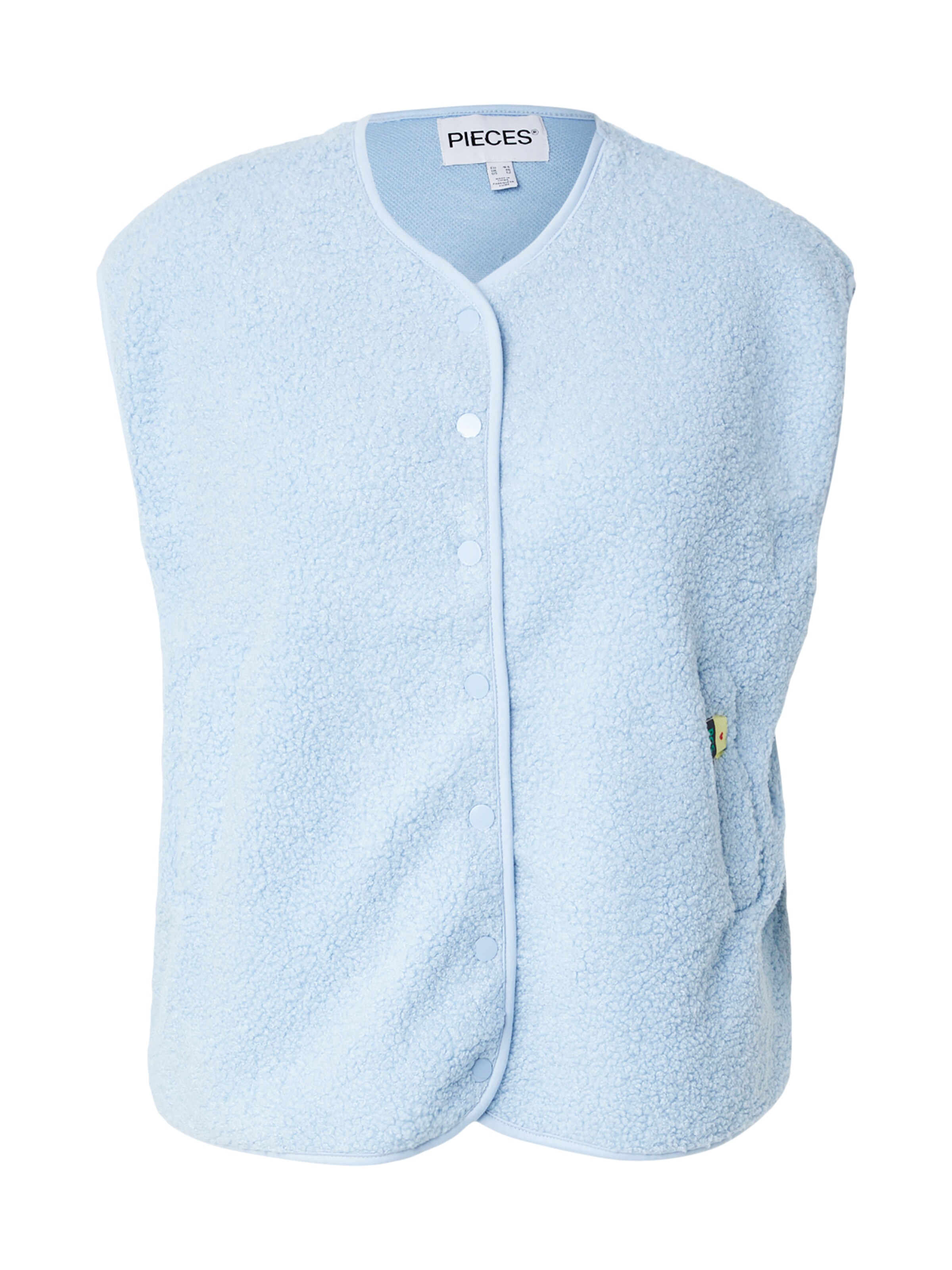 Gilet 'PCKATTY' di PIECES Curve in blu: frontale