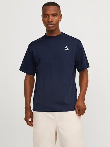 T-Shirt 'JJTriangle Summer' JACK & JONES en bleu : devant