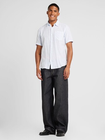 QS Slim fit Button Up Shirt in Blue