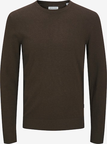 JACK & JONES Trui 'JJEEMIL' in Bruin: voorkant