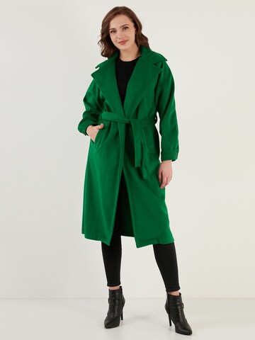 Manteau mi-saison LELA en vert