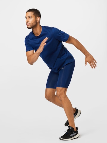 ADIDAS SPORTSWEAR Skinny Sports trousers 'Techfit ' in Blue