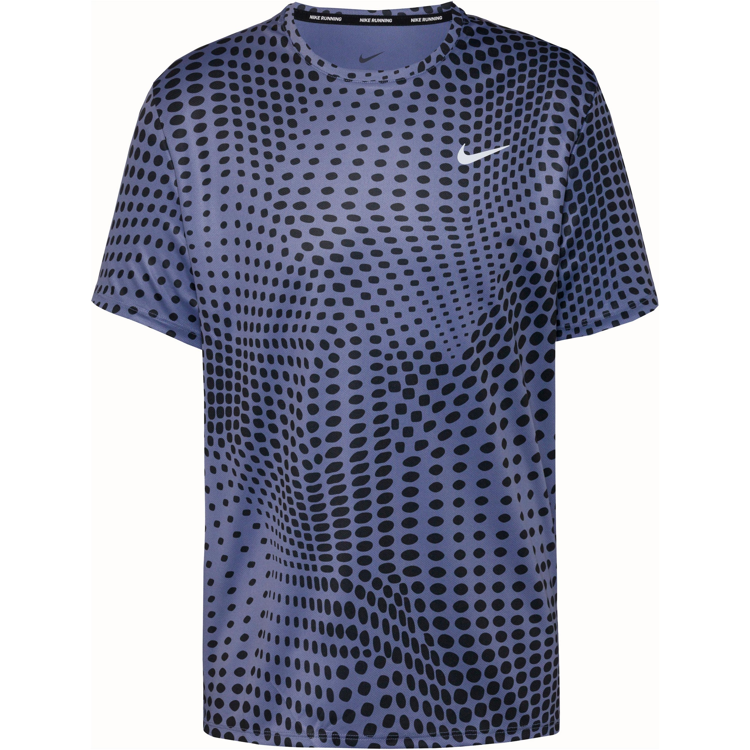 NIKE Funktionsshirt 'Miler' in saphir / schwarz / weiß, Produktansicht