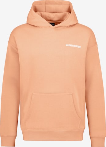Sublevel Sweatshirt 'Worldwide' in Oranje: voorkant