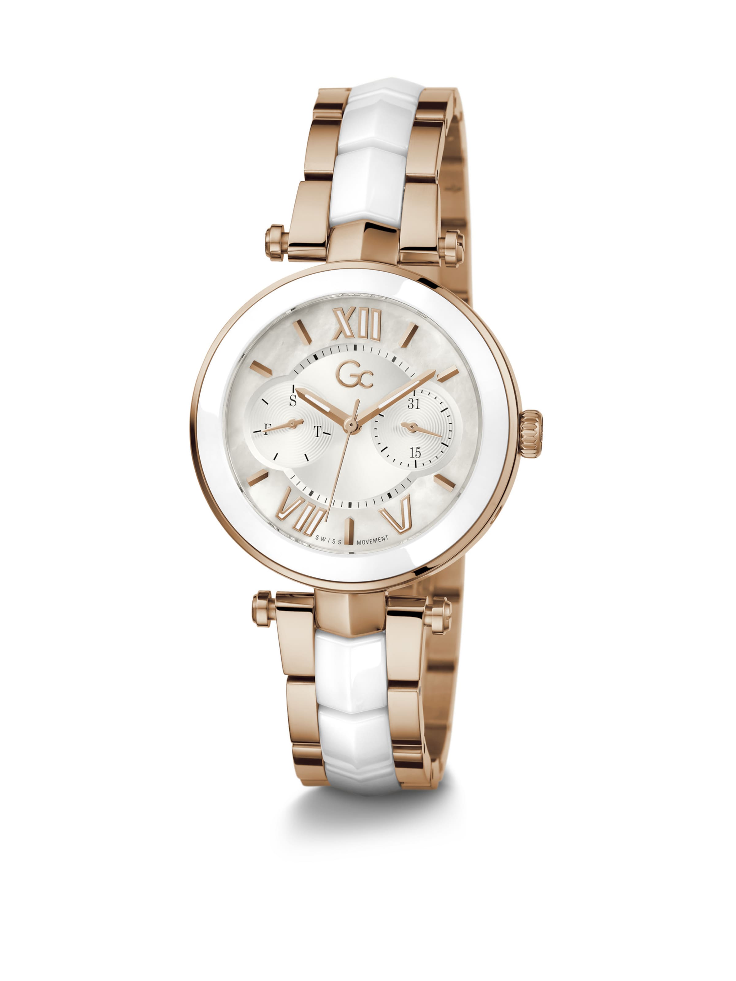 Gc Analoguhr 'Illusion' in Weiß