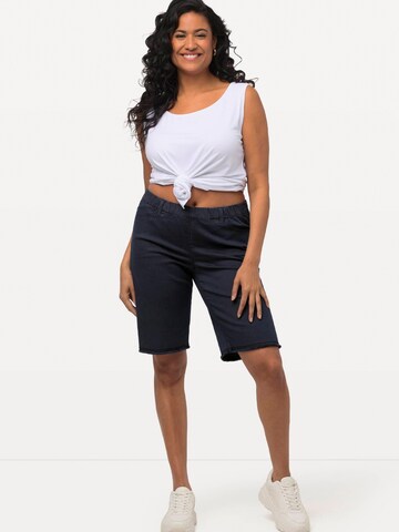 Ulla Popken Slimfit Shorts in Blau