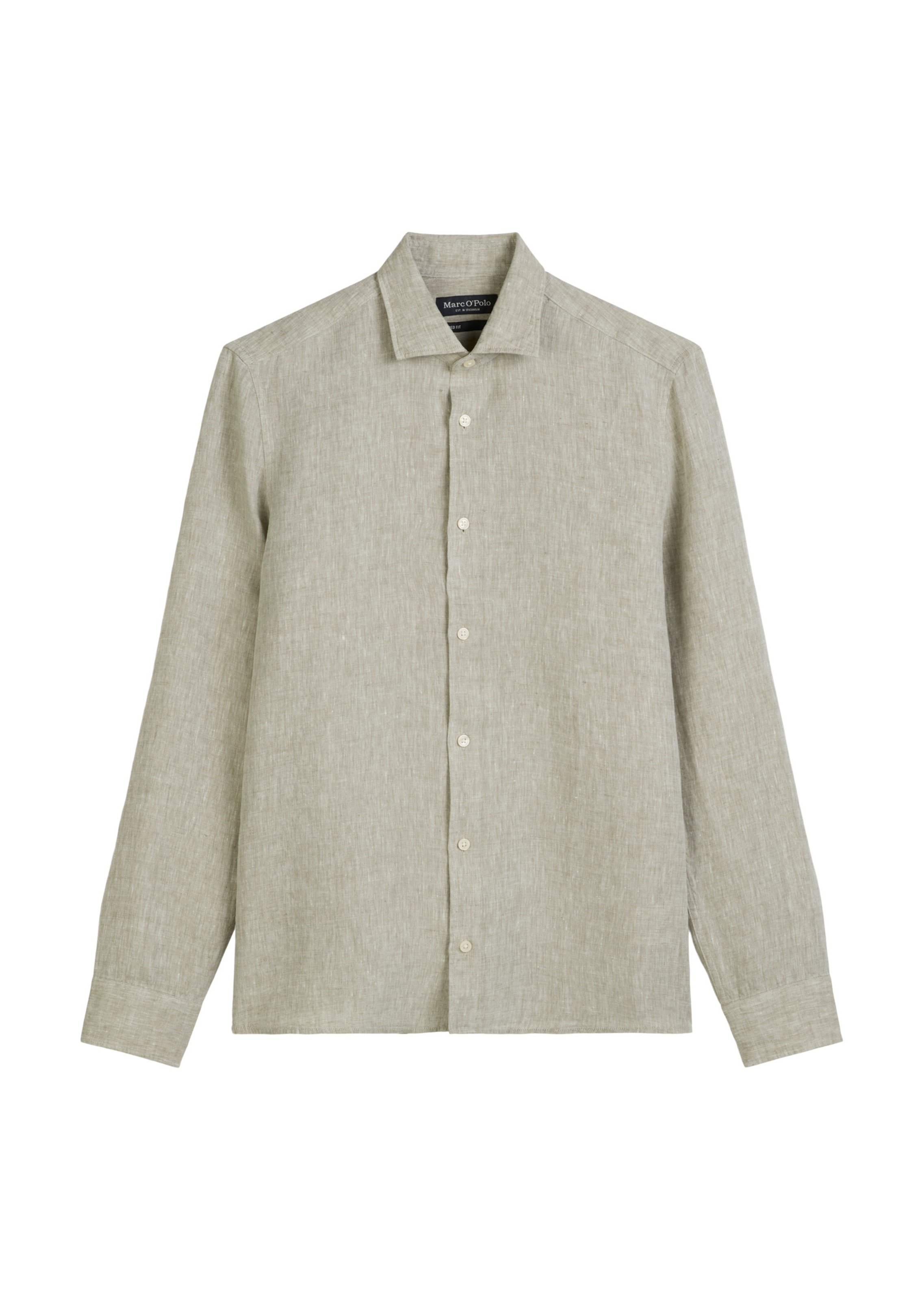 Marc O'Polo Regular Fit Hemd in Beige: Vorderseite