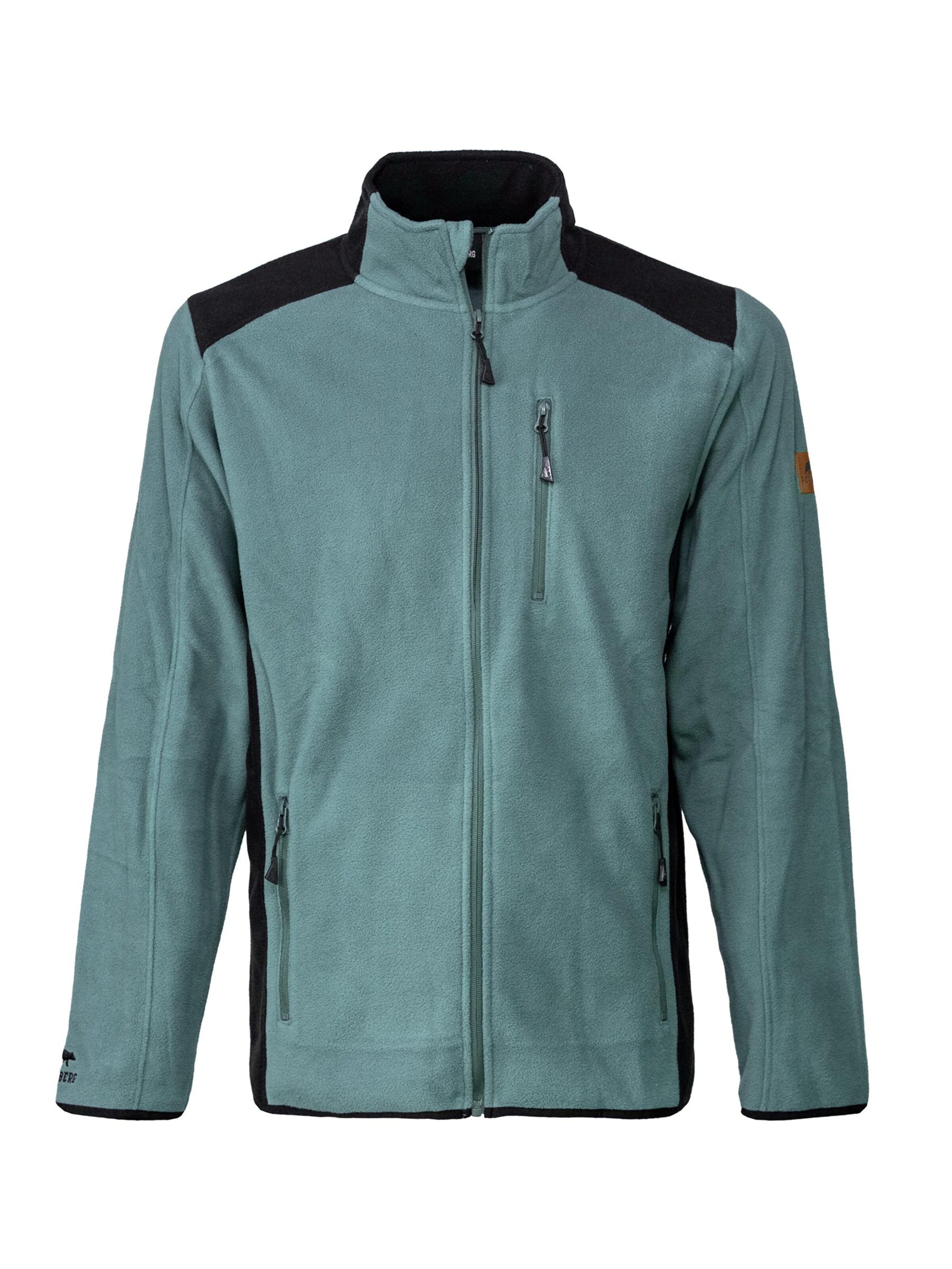 FORSBERG Fleece Jacket 'Brodir III funktionelle Fleecejacke' in Green: front