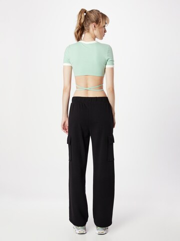 Monki Regular Cargo trousers in Black