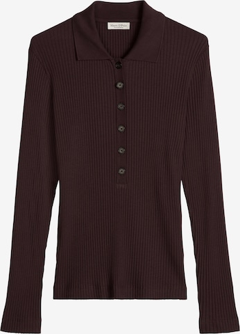 T-shirt Marc O'Polo en marron : devant