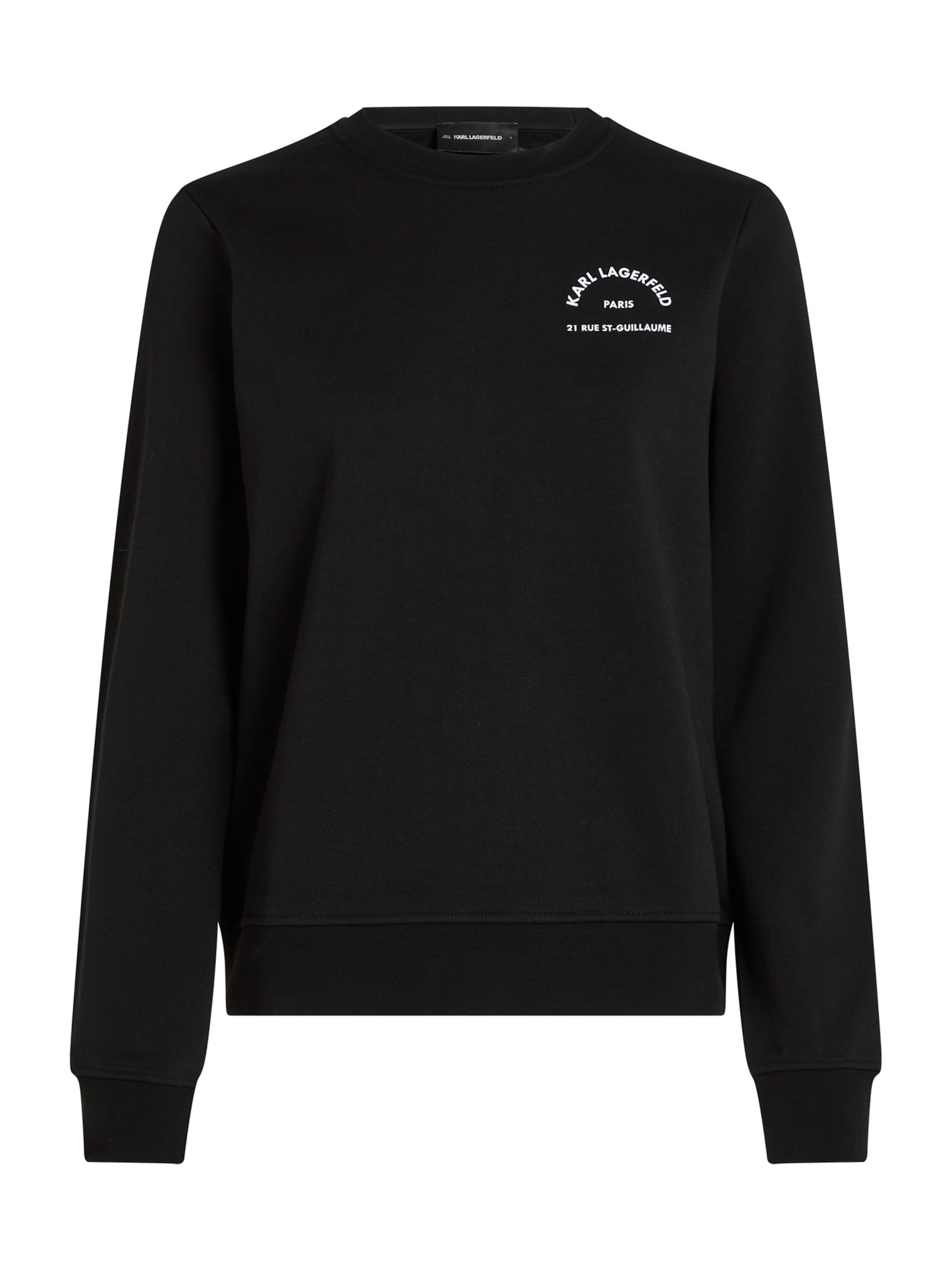 Karl Lagerfeld Μπλούζα φούτερ σε μαύρο: μπροστά