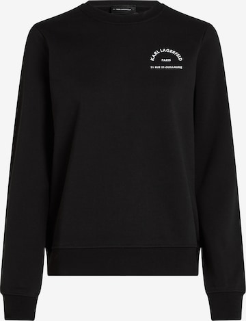 juoda Karl Lagerfeld Megztinis be užsegimo: priekis