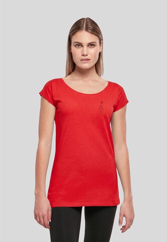 Urban Classics T-Shirt 'K-Heart' in Rot: Vorderseite