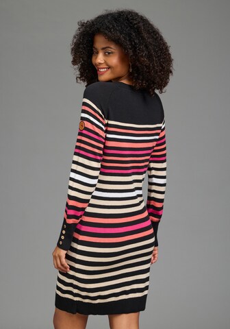 KangaROOS Strickkleid in Schwarz