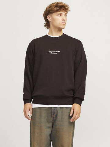 JACK & JONES Sweatshirt in Brown: front