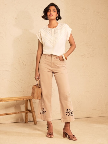 love & roses Wide leg Jeans in Bruin