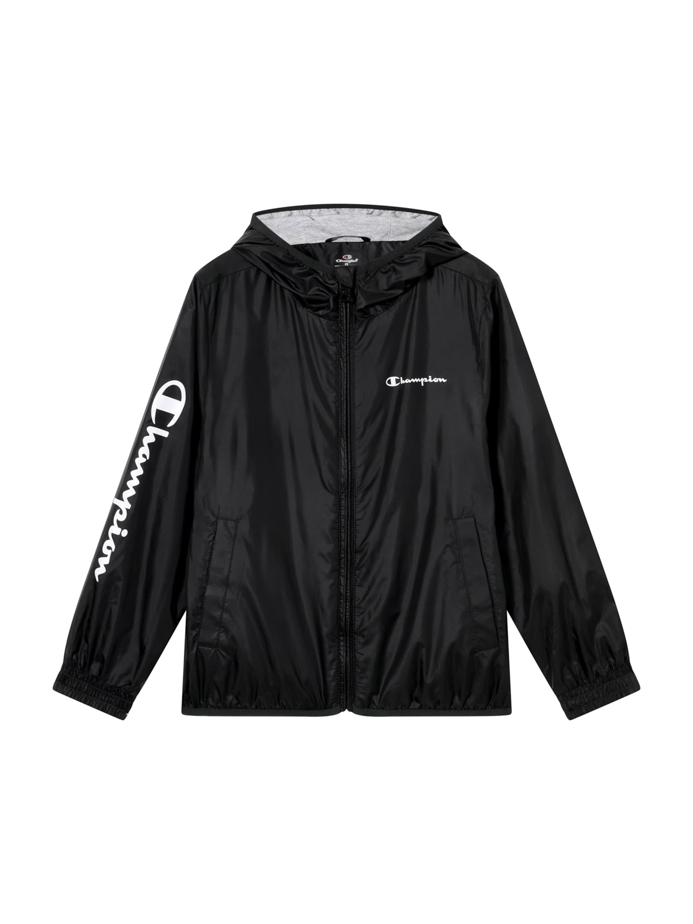 Champion Authentic Athletic Apparel - Casaco meia-estação em preto: frente