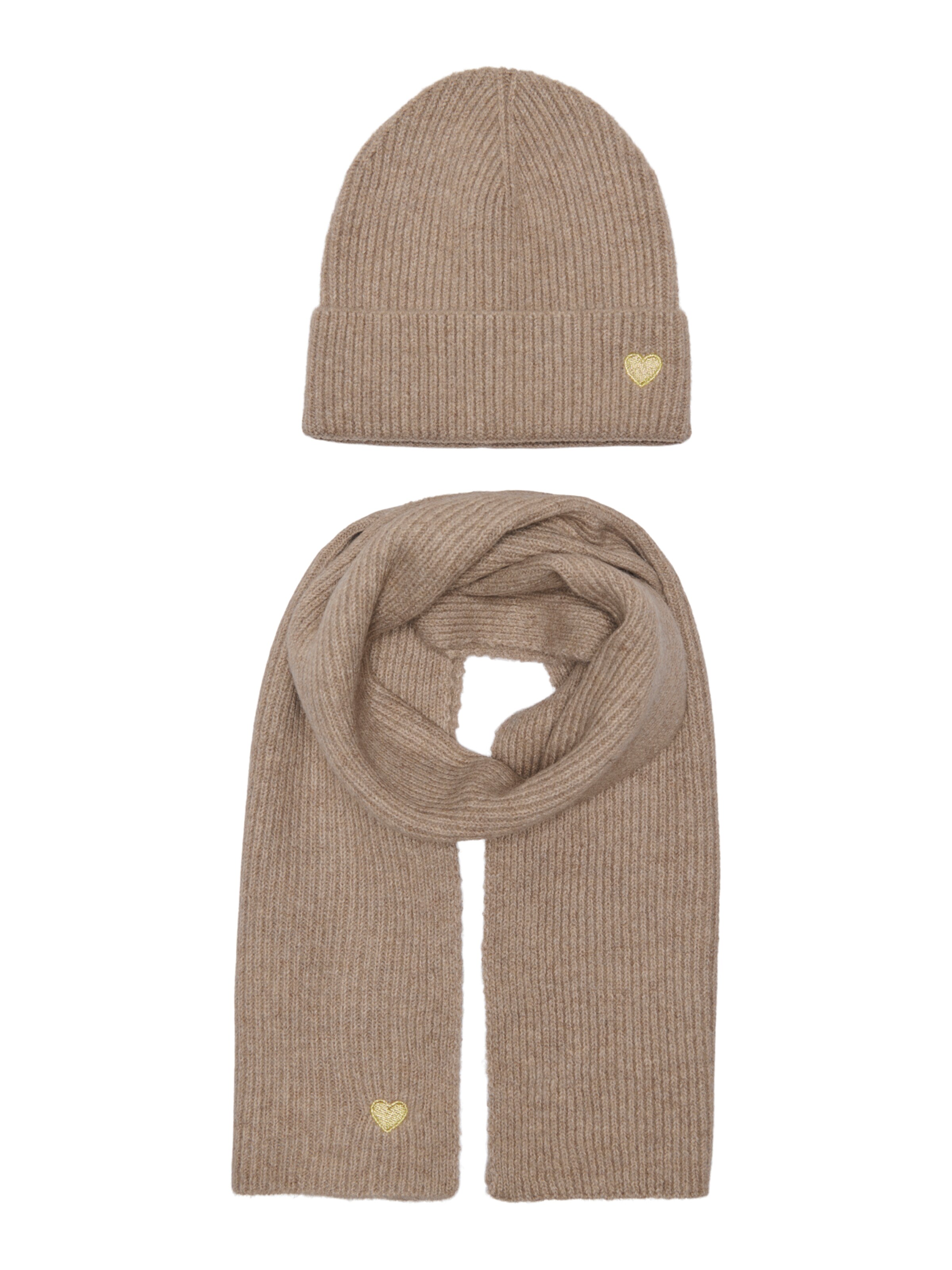 Bonnet 'KOGAVERY' ONLY GIRLS en beige : devant