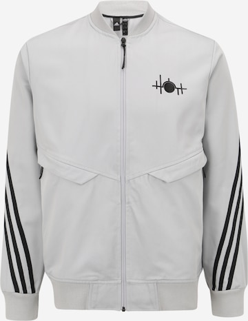 ADIDAS PERFORMANCE Sportsweatvest '007 BAD' in Grijs: voorkant