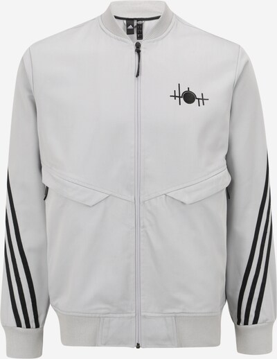 ADIDAS PERFORMANCE Sportsweatjacke ' 007 BAD' in hellgrau / schwarz, Produktansicht