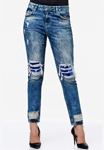 CIPO & BAXX Jeans 'WD305' in Blauw: voorkant