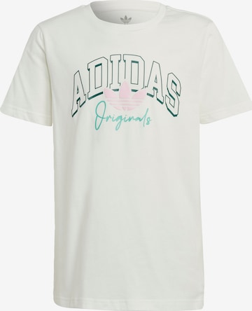 ADIDAS ORIGINALS Shirt 'Coliate Graphic Bf' in White: front