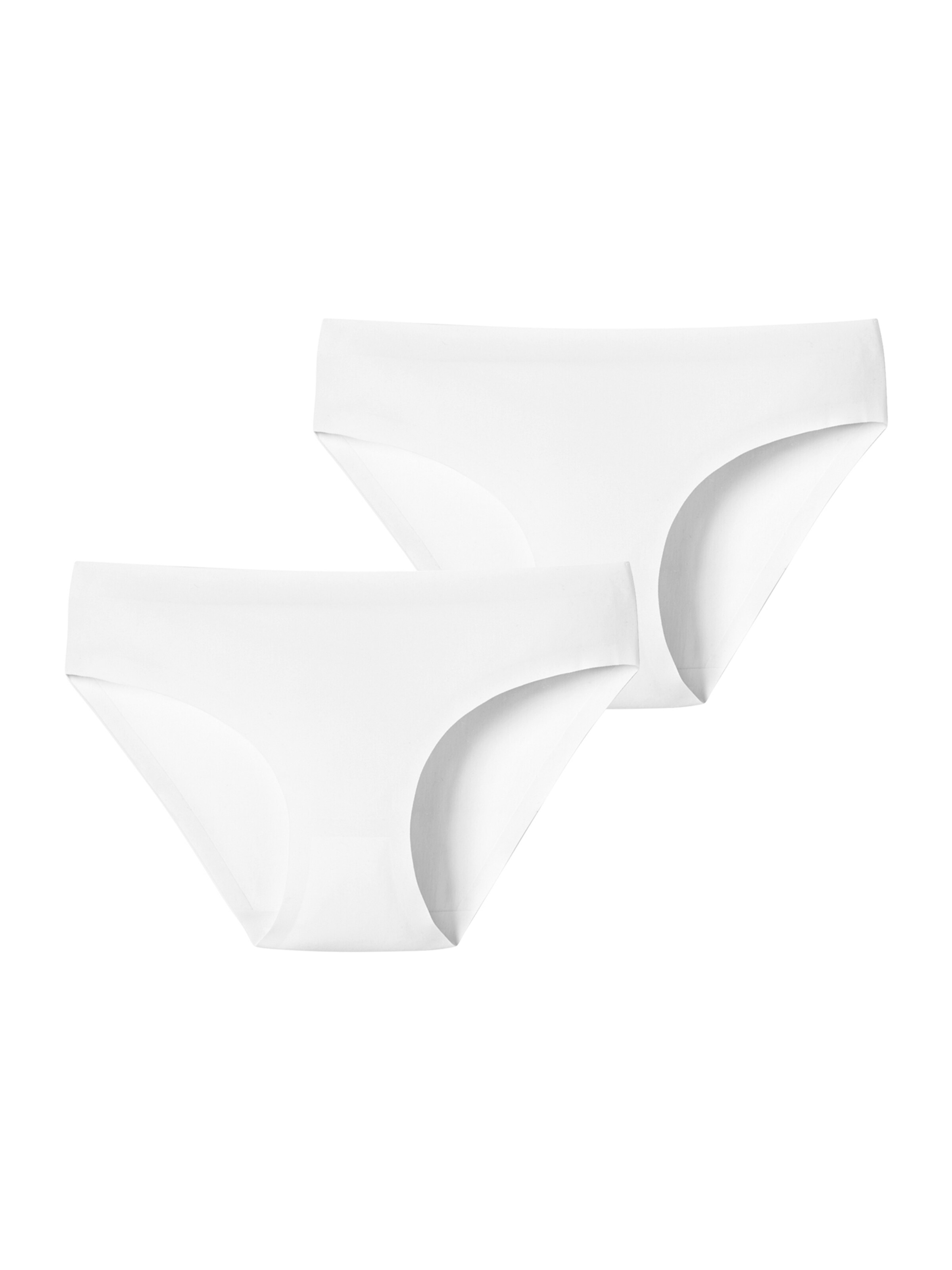 SCHIESSER - Braga 'Invisible Cotton' en blanco: frente