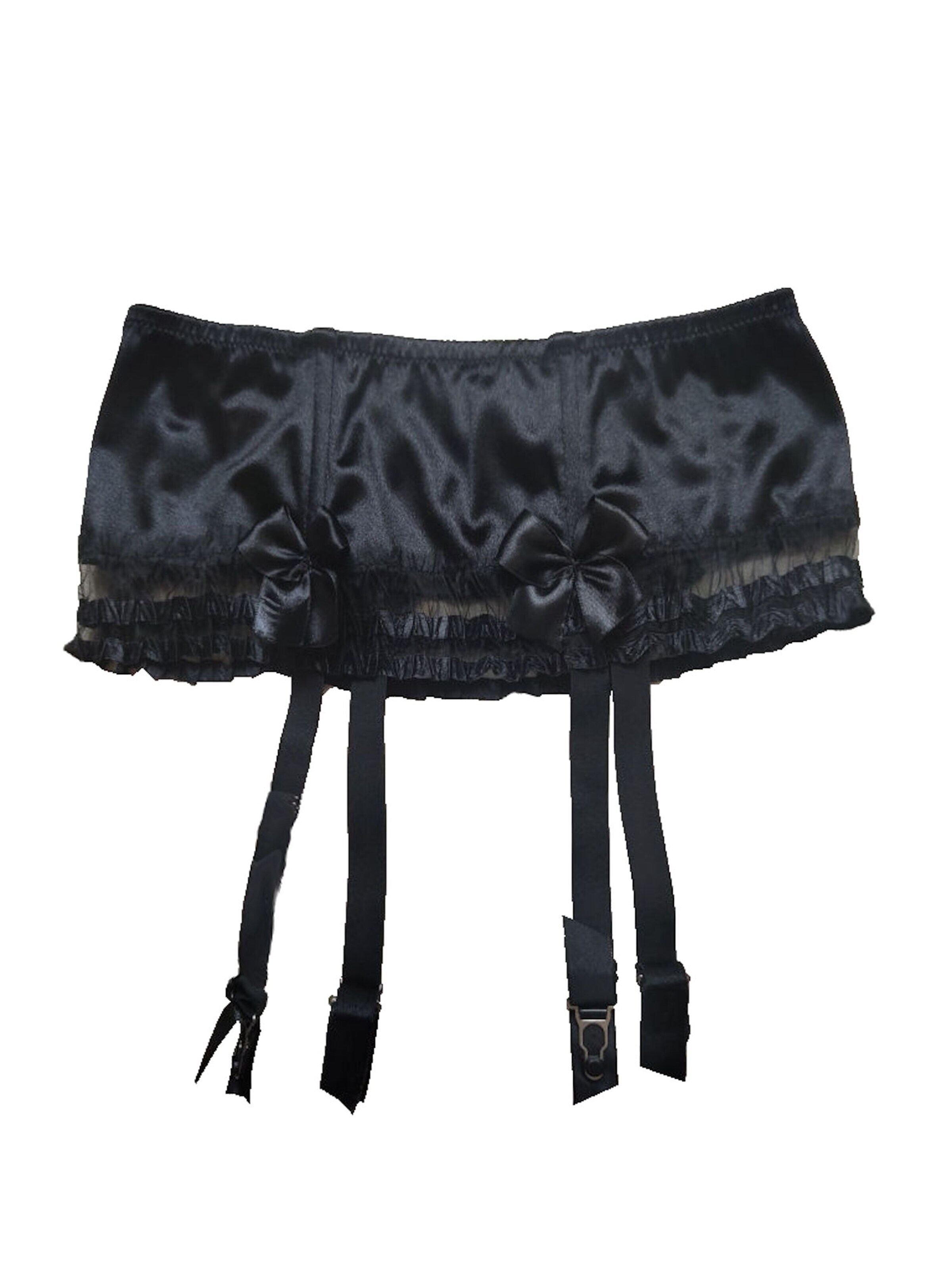 7Heaven Garter Belt 'Layra' in Black: front