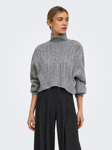 Pull-over 'ONLHILDE' ONLY en gris : devant