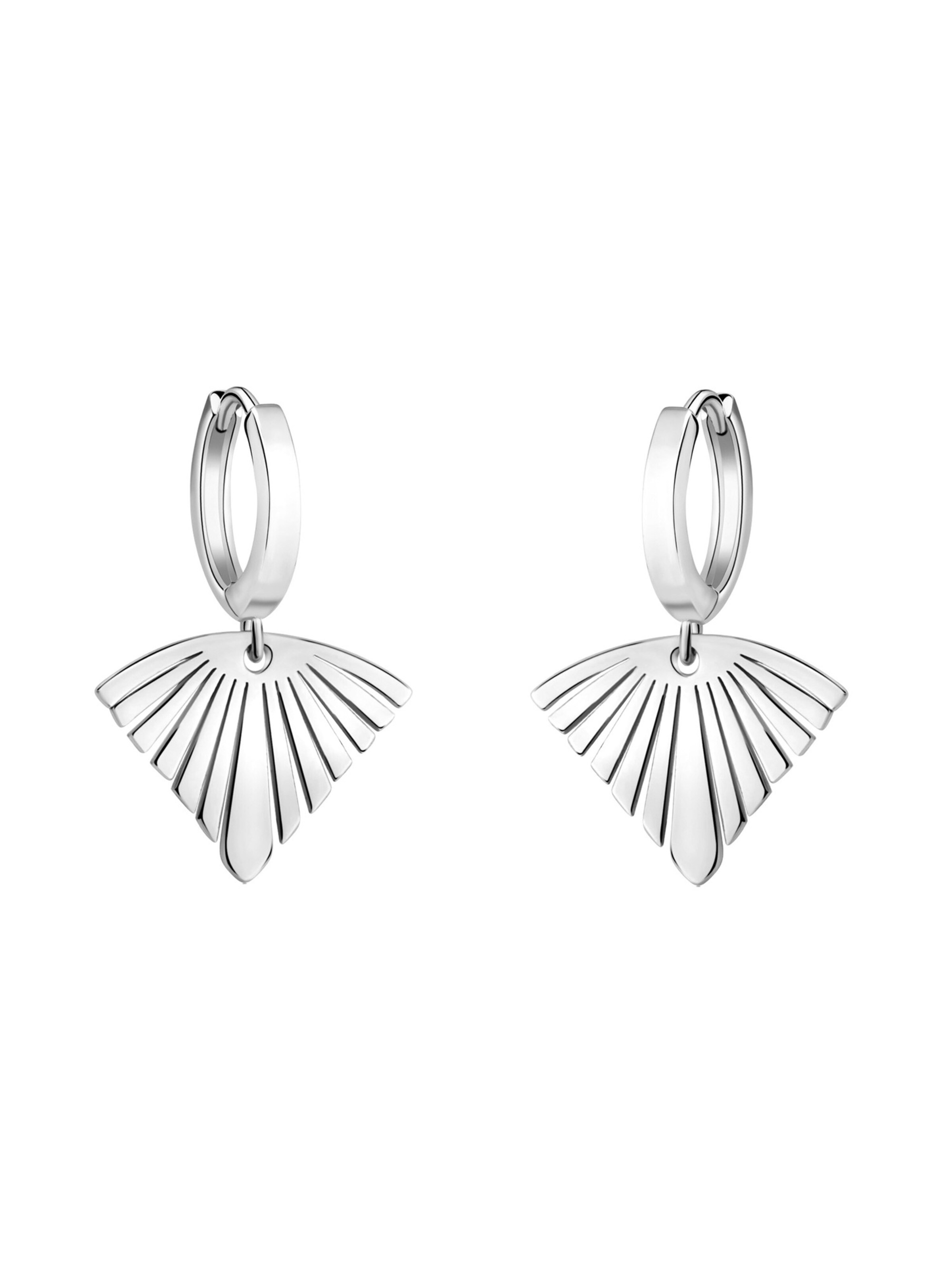 Sofia Milani Ohrringe 'Fan'‌‌‌‌‌ in Silber: Vorderseite